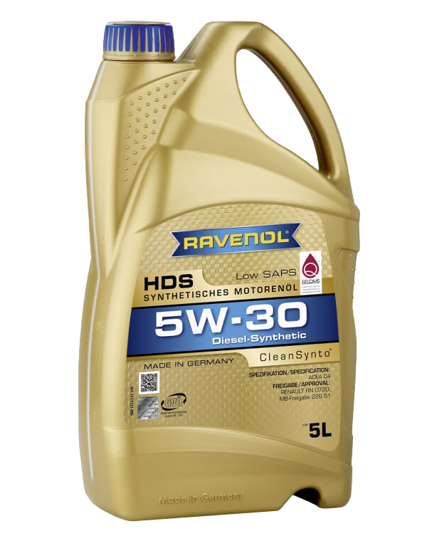 фото Ravenol масло моторное hds 5w-30 5л (синтетика)