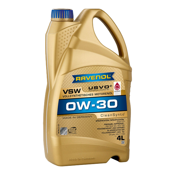 

Моторное масло Ravenol синтетическое Vsf 0W30 4л