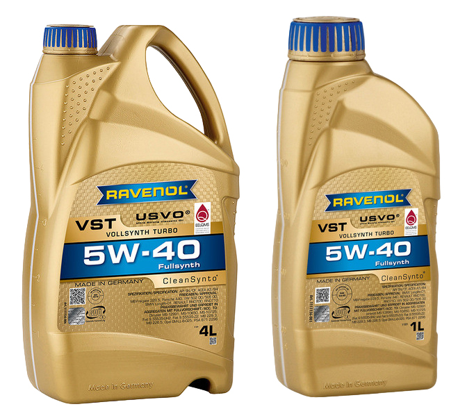 фото Ravenol моторное масло vst 5w-40 5л (синтетика+пао) акция 4+1