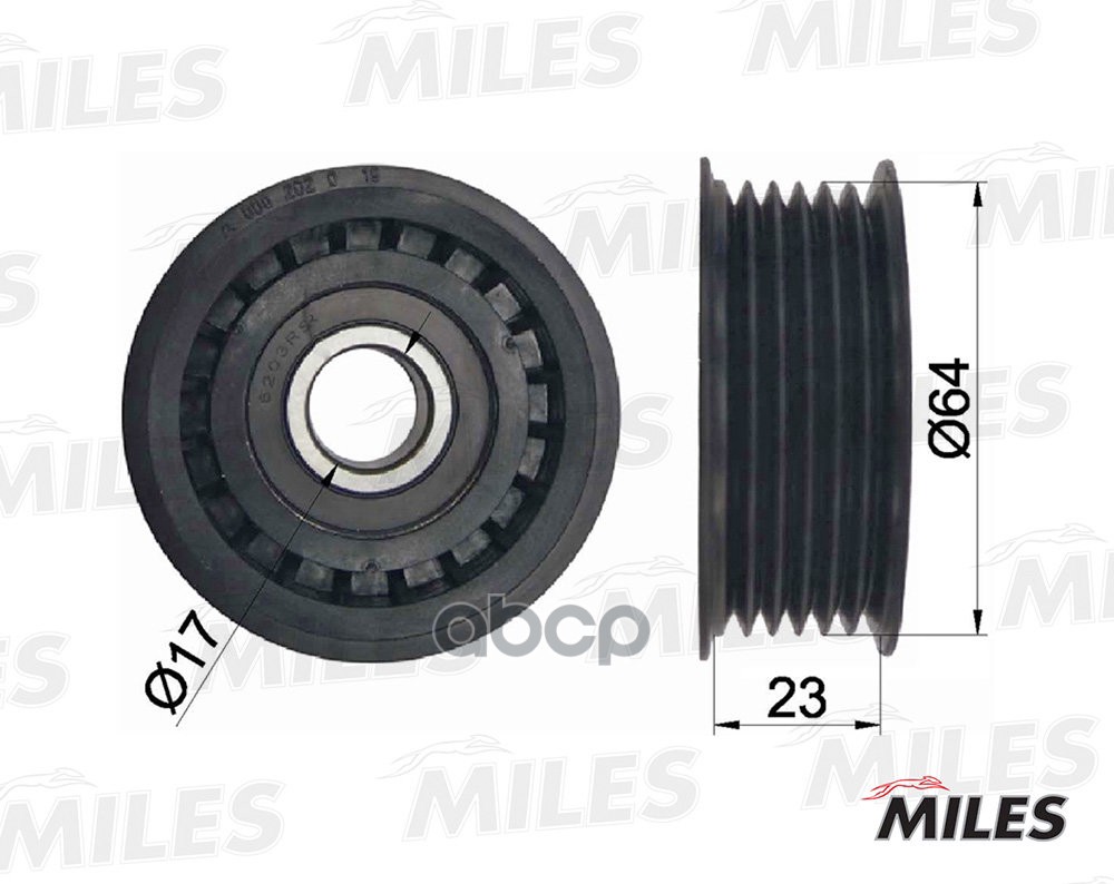 

Ролик Ремня Приводного Audi A6/A8/Mb W202/210/Sprinter Miles AG03002