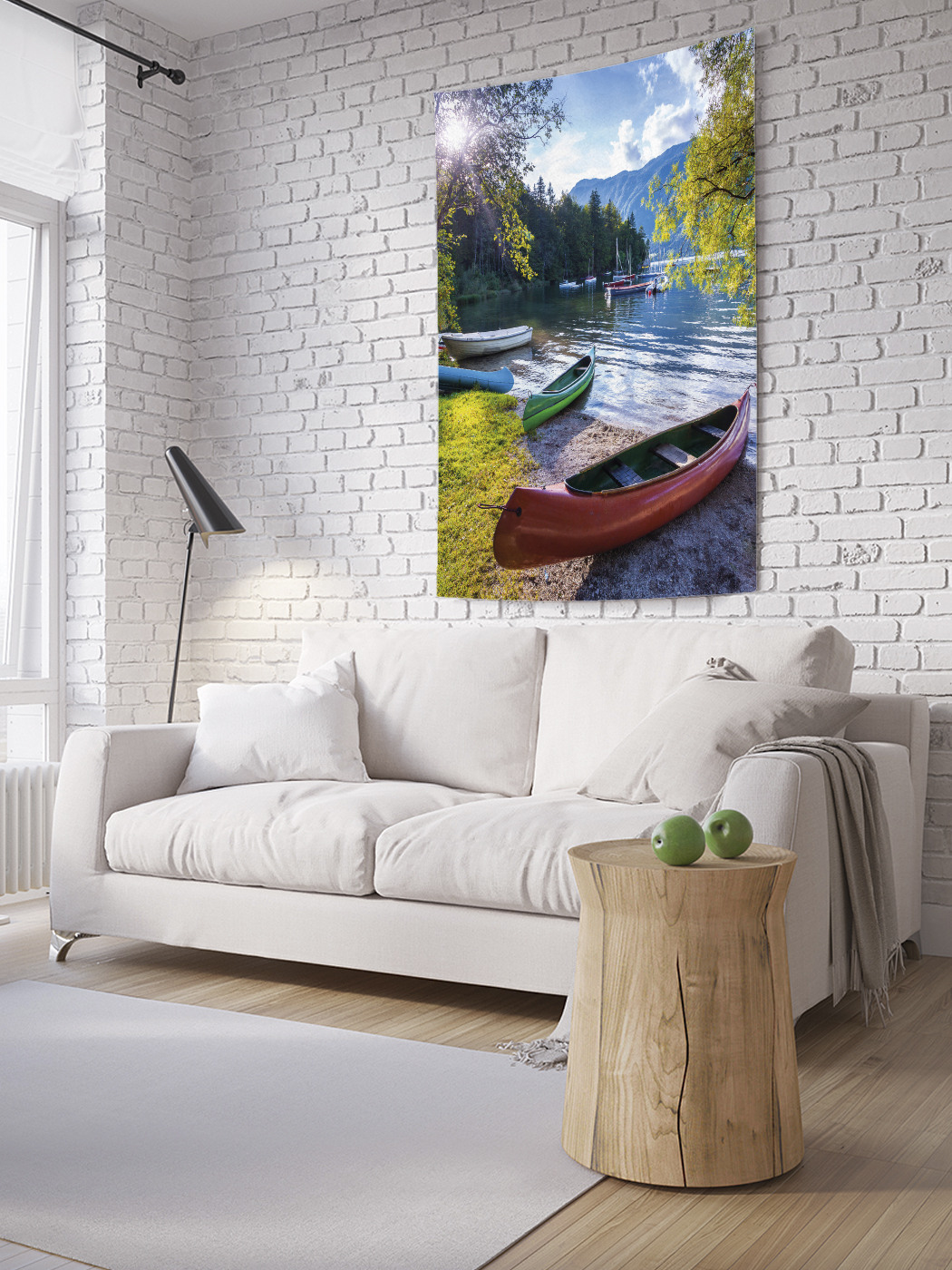

Вертикальное фотопанно на стену JoyArty Лодочный парк 150x200 см, Лодочный парк
