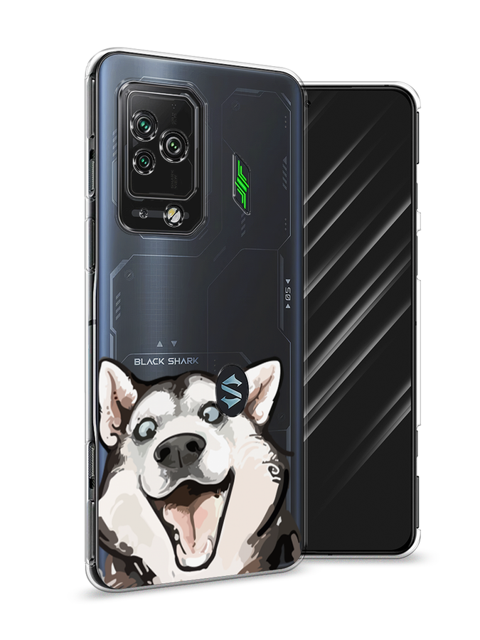 

Чехол Awog на Xiaomi Black Shark 5 Pro "Радостный хаски", Разноцветный, 314150-1