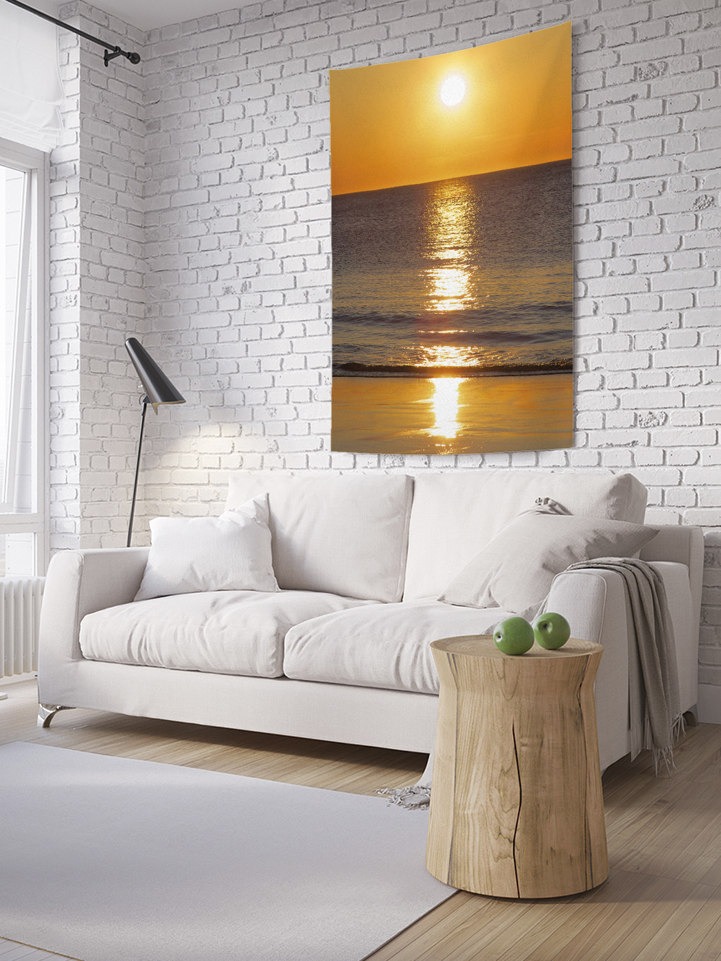 

Вертикальное фотопанно на стену JoyArty Закат на морской глади 150x200 см, Закат на морской глади
