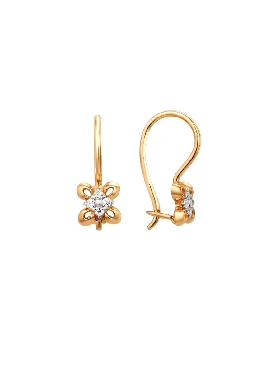 

Серьги из золота TEO MAORI 7002205-1102, фианит, 7002205-1102