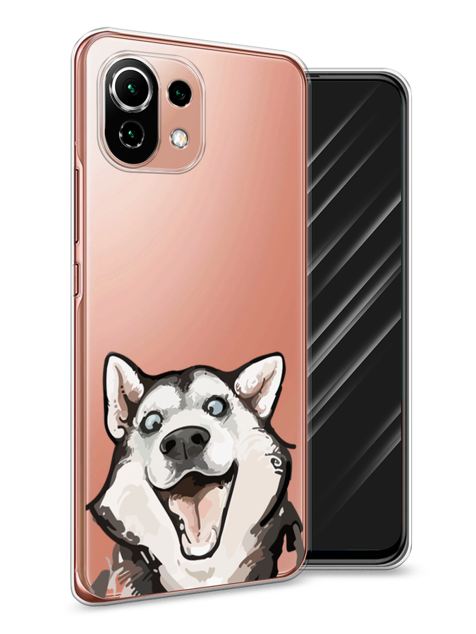 

Чехол Awog на Xiaomi Mi 11 Lite/5G NE "Радостный хаски", Разноцветный, 311750-1