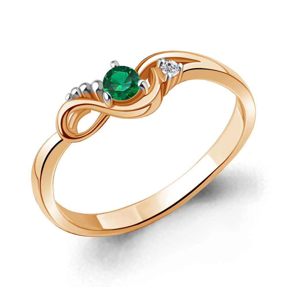 

Кольцо из серебра с фианитом Aquamarine Aquamarine 67420АГ_925_з р. 16, 67420АГ_925_з