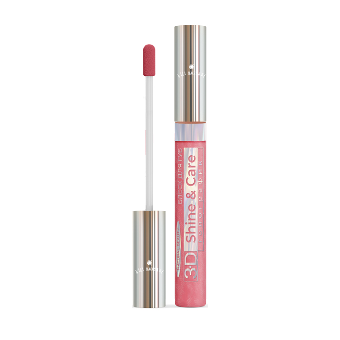 фото Голографический блеск для губ lili kontani lip gloss 3d тон №18 фузи-вузи 9 мл