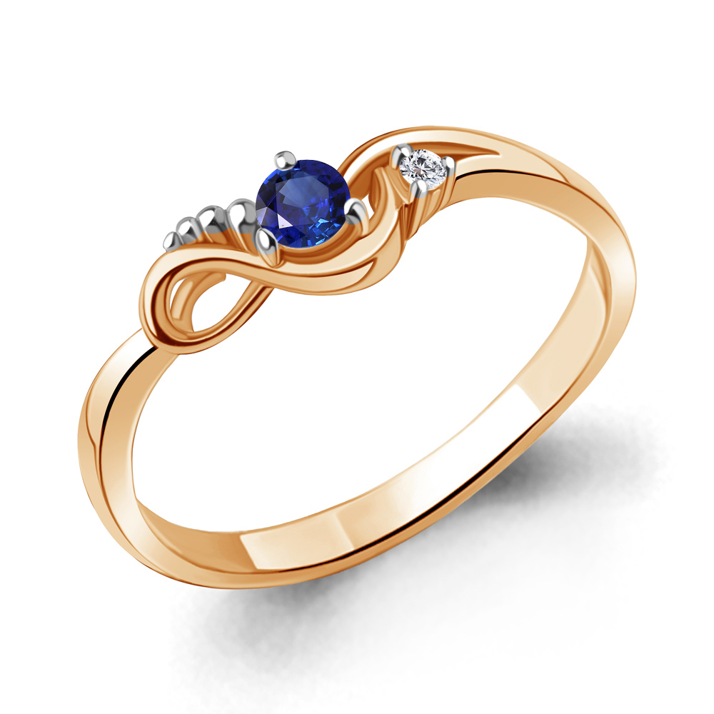 

Кольцо из серебра с фианитом Aquamarine Aquamarine 67420АБ_925_з р, 67420АБ_925_з