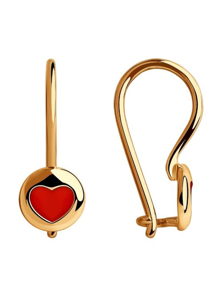 

Серьги из золота TEO MAORI 851-120-00679-1, эмаль, 851-120-00679-1