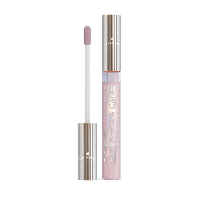 

Голографический блеск для губ Lili Kontani Lip Gloss 3D тон №13 Пепельный 9 мл, Holographic Lip Gloss