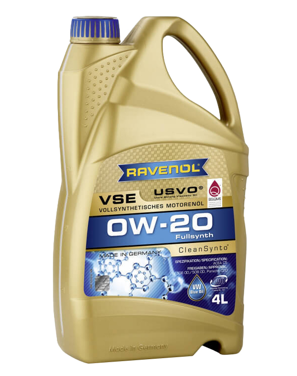 

Моторное масло Ravenol синтетическое Vse 0W20 4л