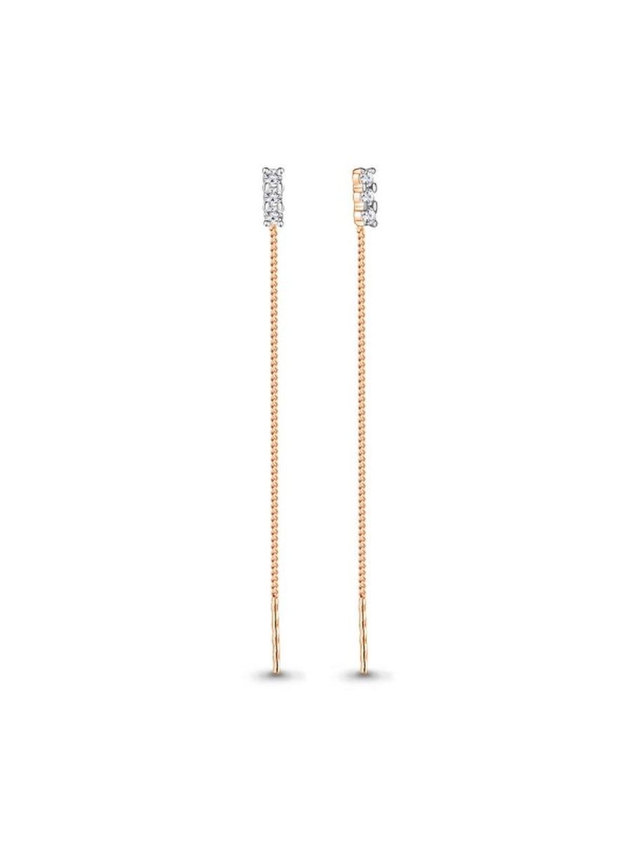 

Серьги из золота TEO MAORI 848500.1, фианит, 848500.1