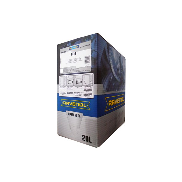 фото Ravenol 1111139b20 масло моторное fds 5w-30 20л ecobox (синтетика+пао)