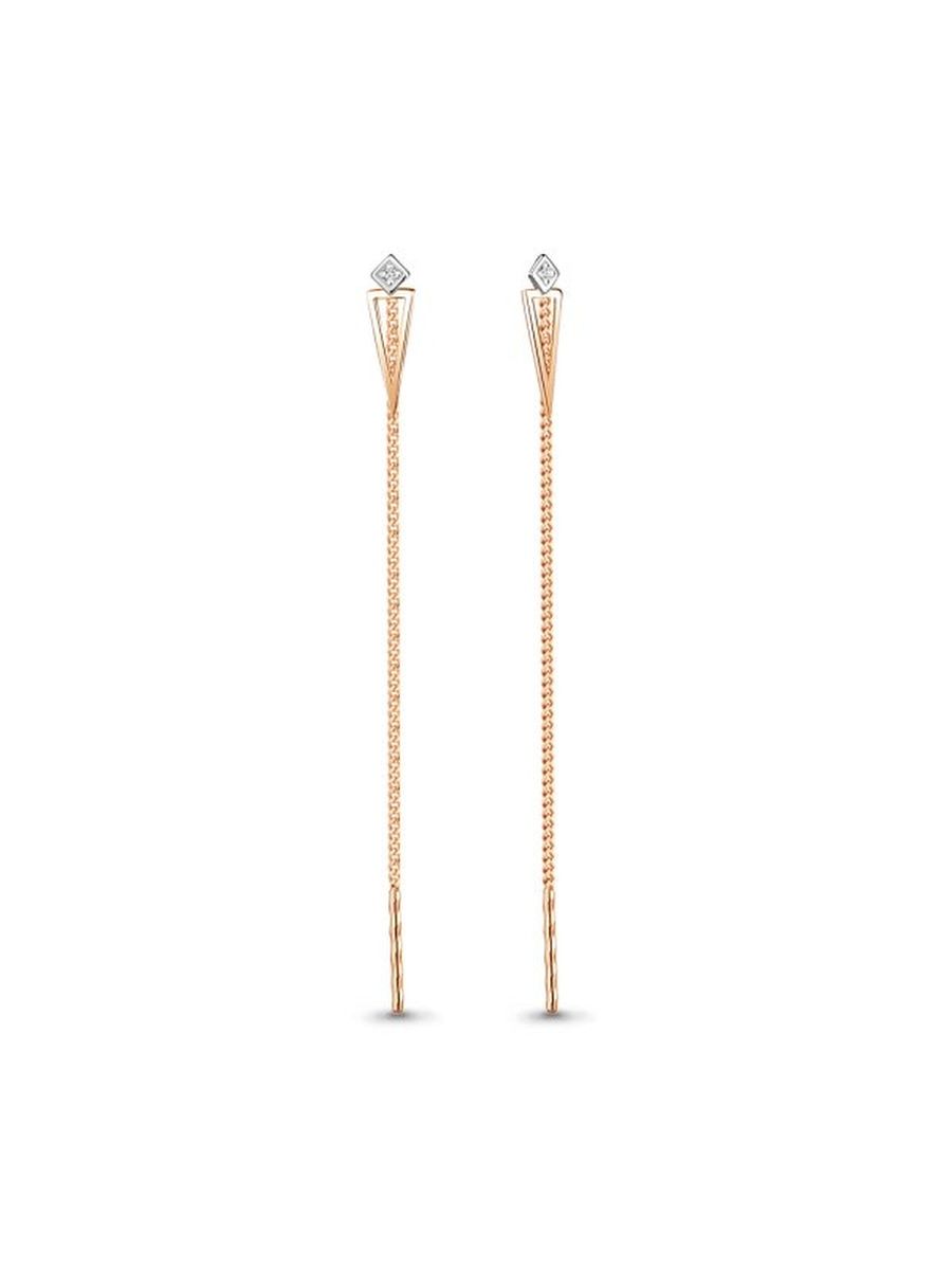 

Серьги из золота TEO MAORI 845487.1, фианит, 845487.1