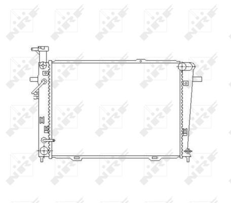 

Радиатор системы охлаждения NRF 53496