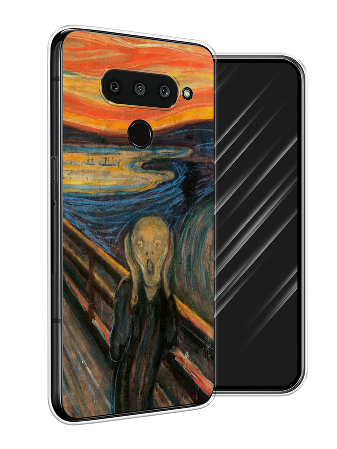 

Чехол Awog на LG V50 ThinQ "Крик", Оранжевый;синий;серый, 83850-9