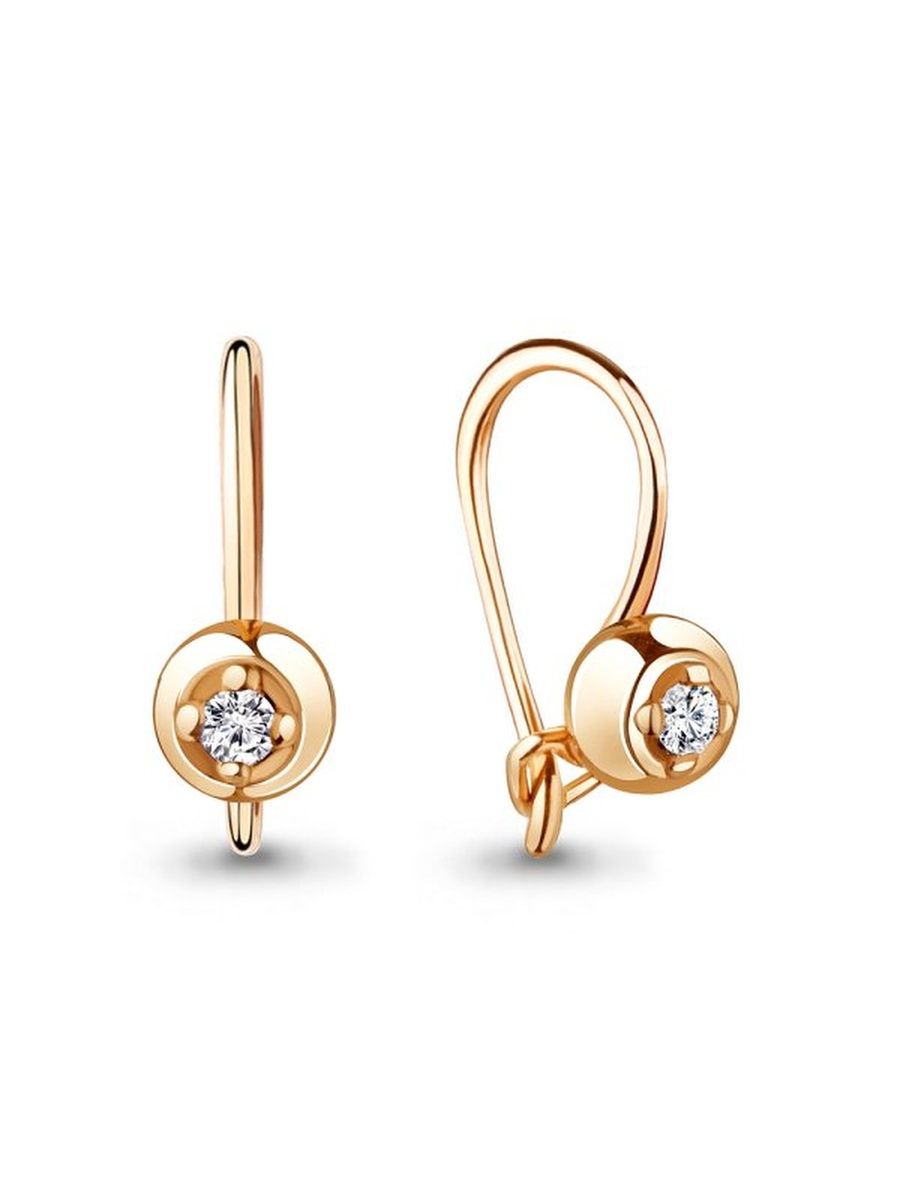 

Серьги из золота TEO MAORI 840963.1, фианит, 840963.1
