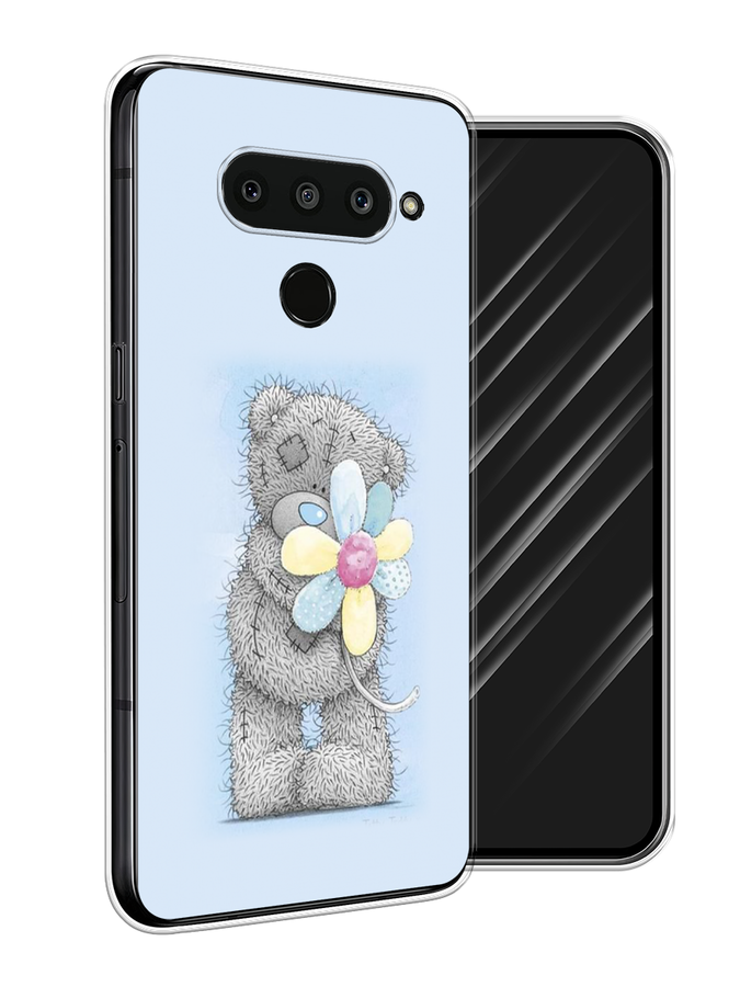 

Чехол Awog на LG V50 ThinQ "Me to you с ромашкой", Голубой;серый;желтый, 83850-2