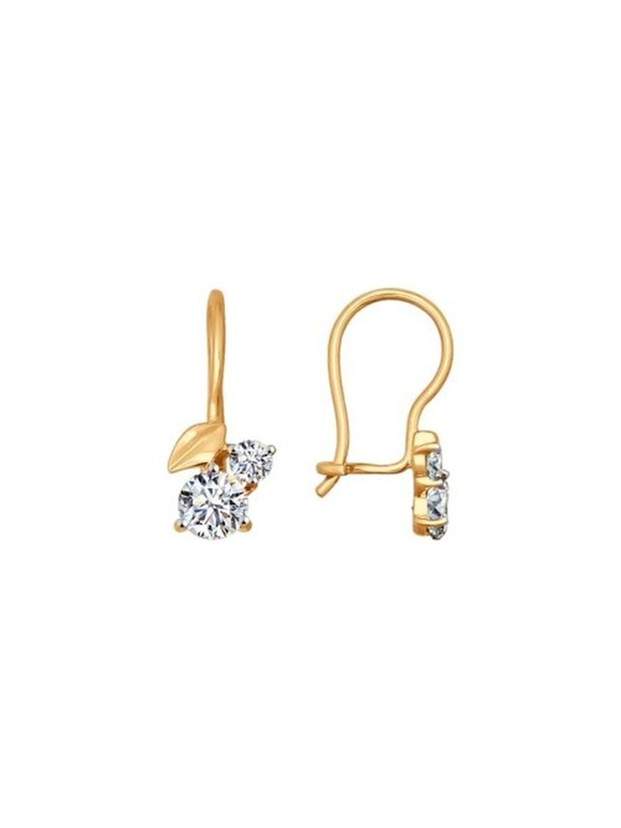 

Серьги из золота TEO MAORI 826836, фианит, 826836