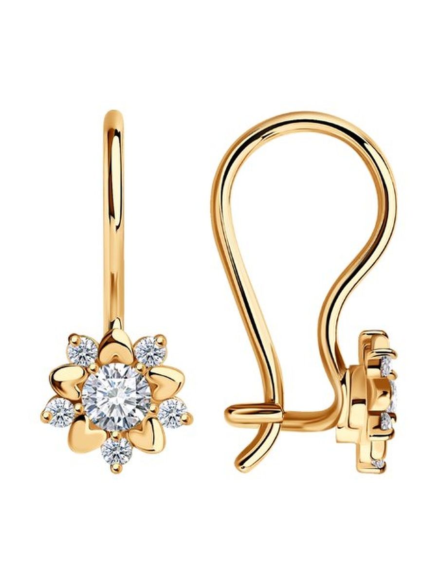 

Серьги из золота TEO MAORI 824788, фианит, 824788