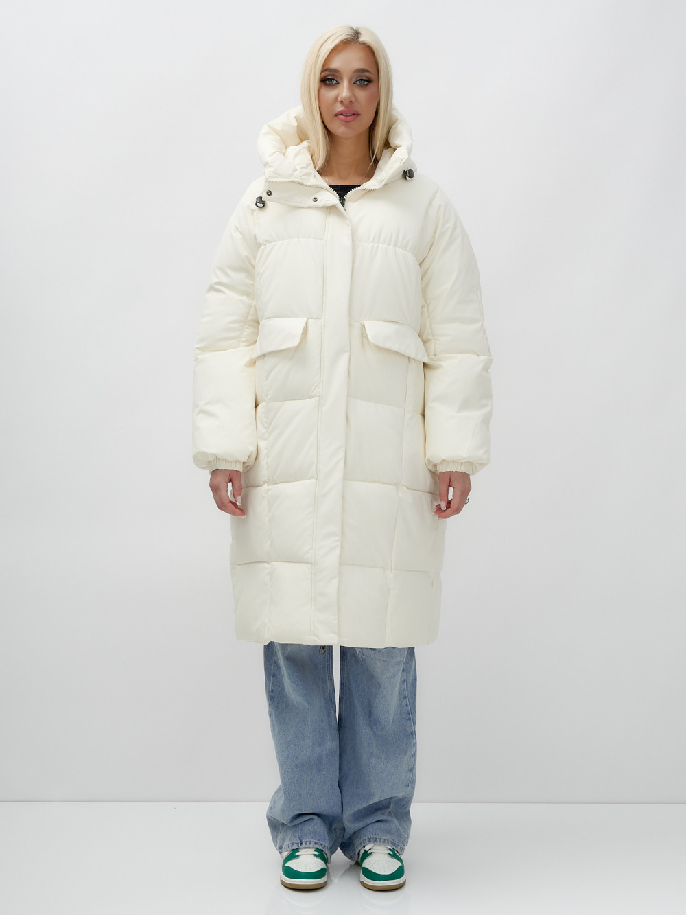 

Пальто женское MTFORCE 9621 белое XXL, Белый, 9621