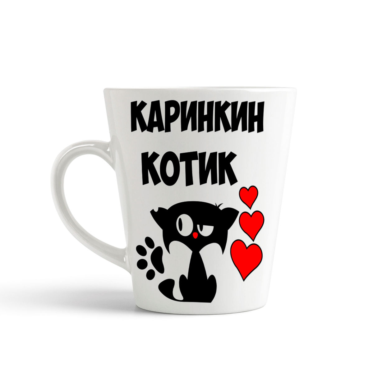 

Кружка-латте CoolPodarok Каринкин котик
