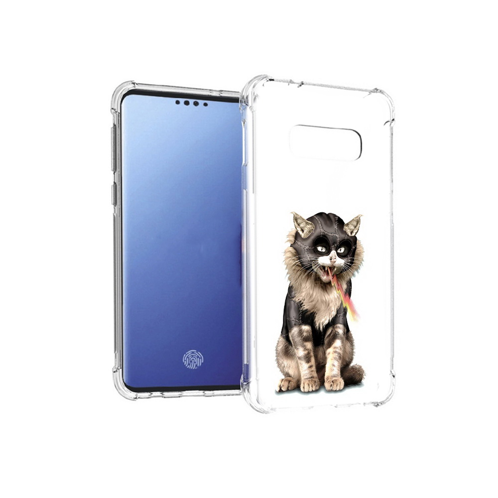 

Чехол MyPads Tocco для Samsung Galaxy S10E дьяволский кот (PT145748.492.341), Прозрачный, Tocco