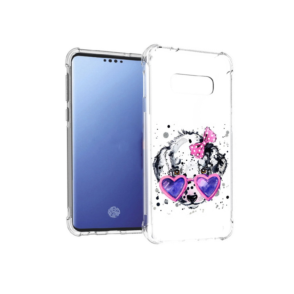 Чехол MyPads Tocco для Samsung Galaxy S10E долматинец в очках (PT145748.492.337)