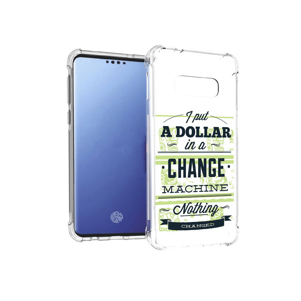

Чехол MyPads Tocco для Samsung Galaxy S10E доллар надпись (PT145748.492.336), Прозрачный, Tocco