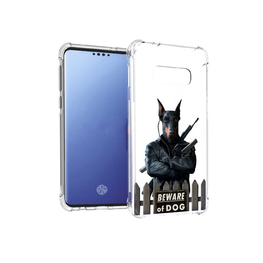 

Чехол MyPads Tocco для Samsung Galaxy S10E доберман (PT145748.492.332), Прозрачный, Tocco