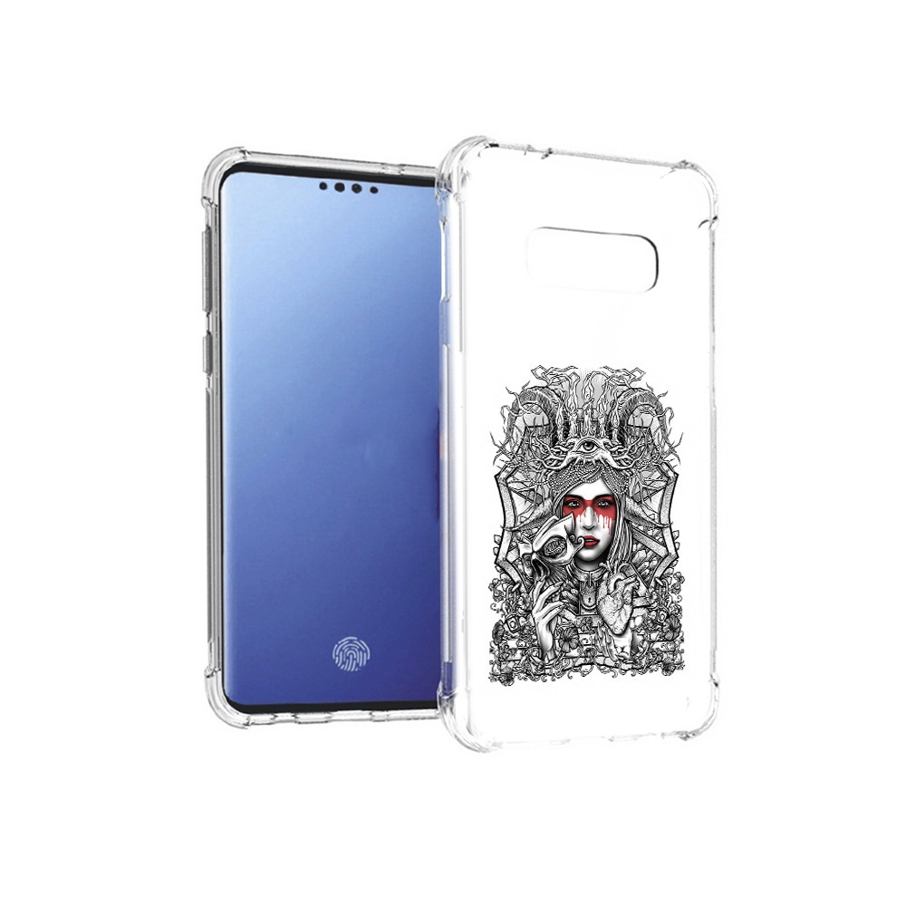 

Чехол MyPads Tocco для Samsung Galaxy S10E грусная девушка (PT145748.492.302), Прозрачный, Tocco