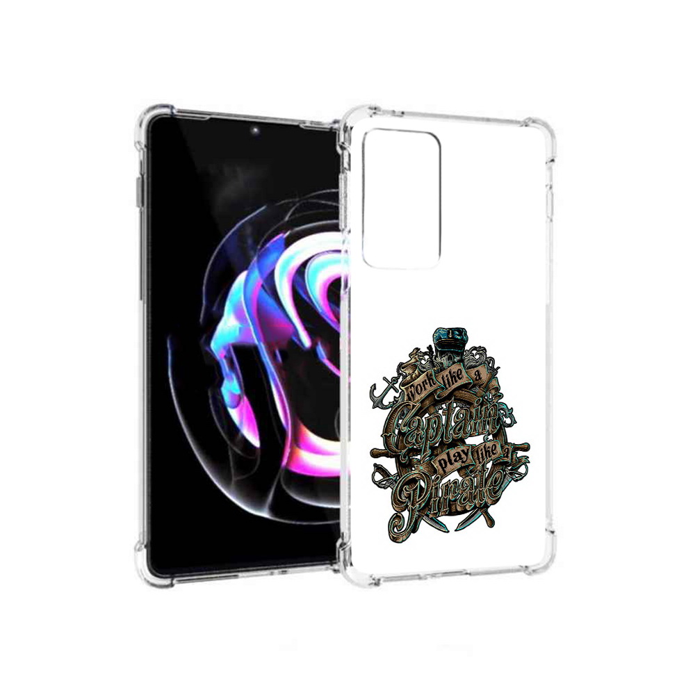 

Чехол MyPads Tocco для Motorola Moto Edge 20 Pro капитан пиратов (PT227063.364.385), Прозрачный, Tocco