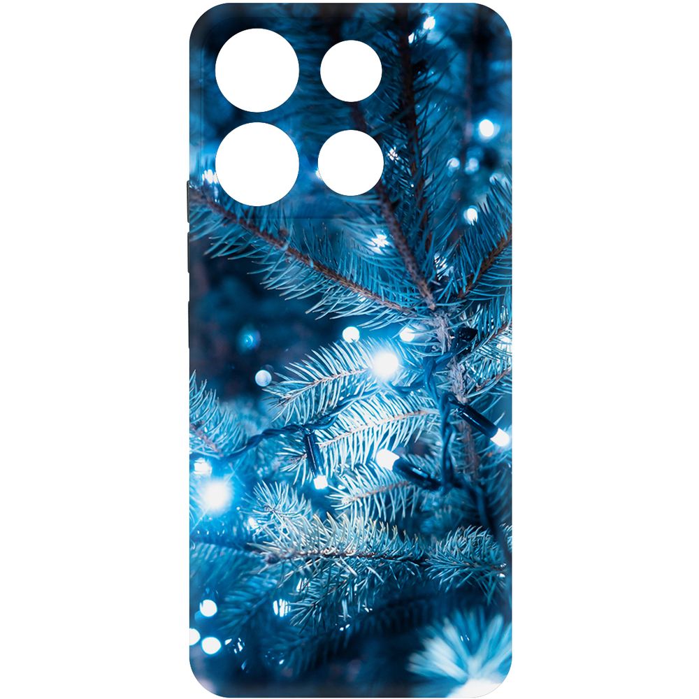 

Чехол-накладка Krutoff Soft Case Гирлянда для ITEL A60s черный