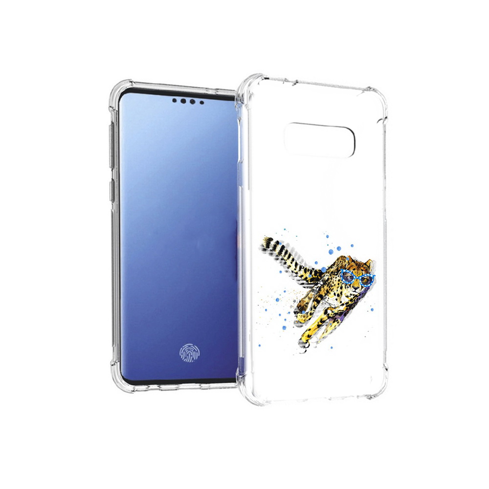 

Чехол MyPads Tocco для Samsung Galaxy S10E гепард в очках (PT145748.492.287), Прозрачный, Tocco