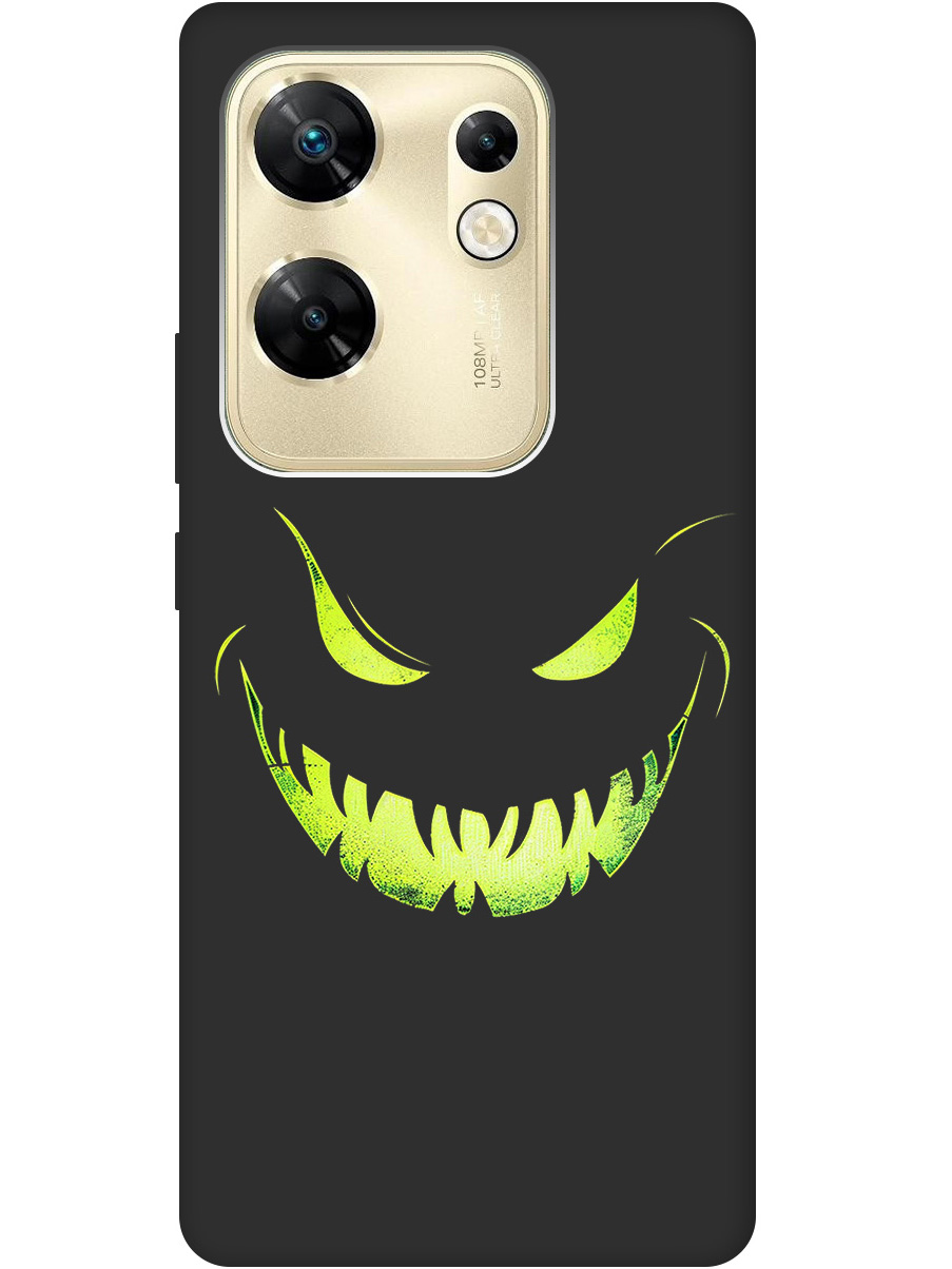

Силиконовый чехол на Infinix Zero 30 4G с принтом "Зловещая улыбка" матовый черный, Черный;зеленый, 778687972