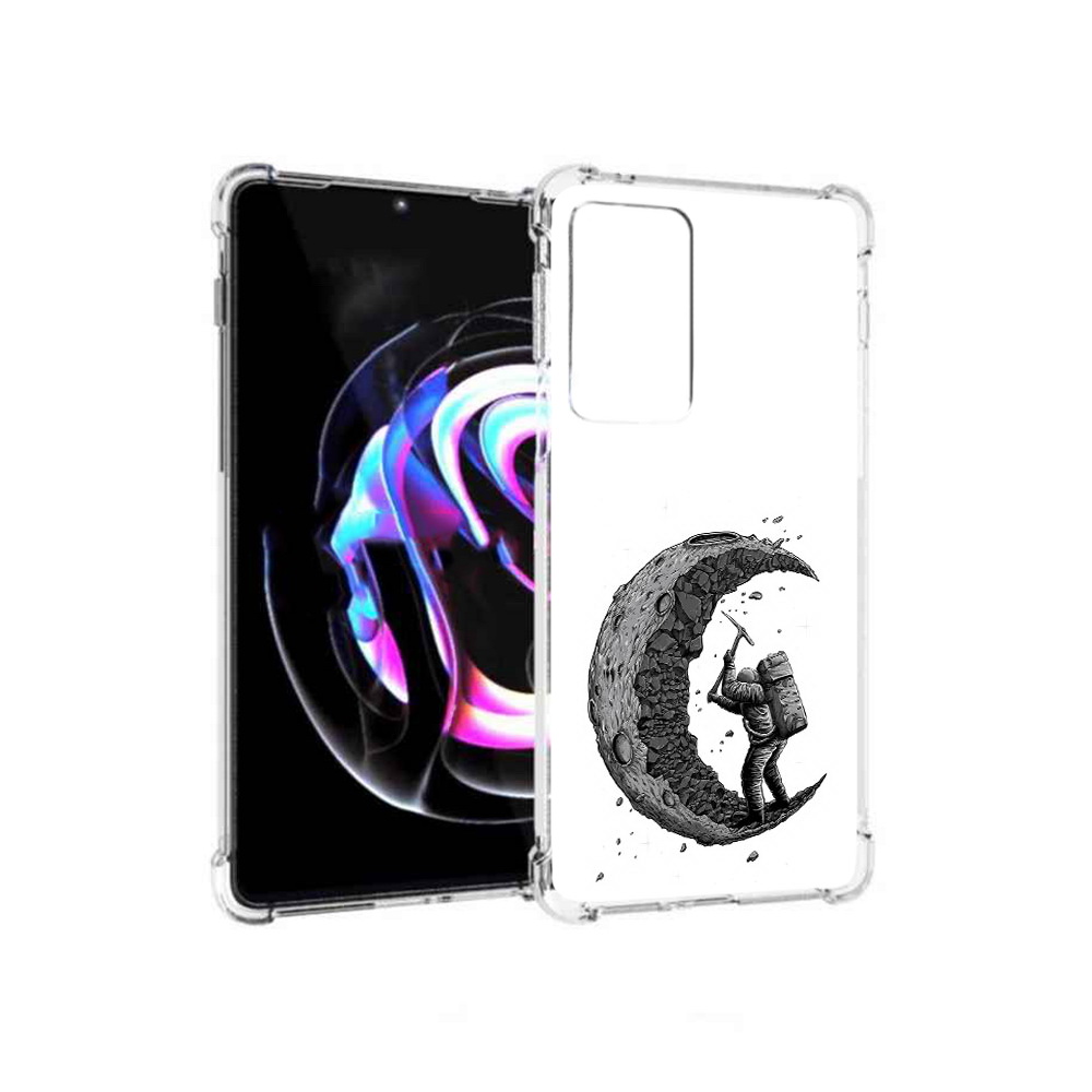 

Чехол MyPads Tocco для Motorola Moto Edge 20 Pro камненная луна (PT227063.364.384), Прозрачный, Tocco