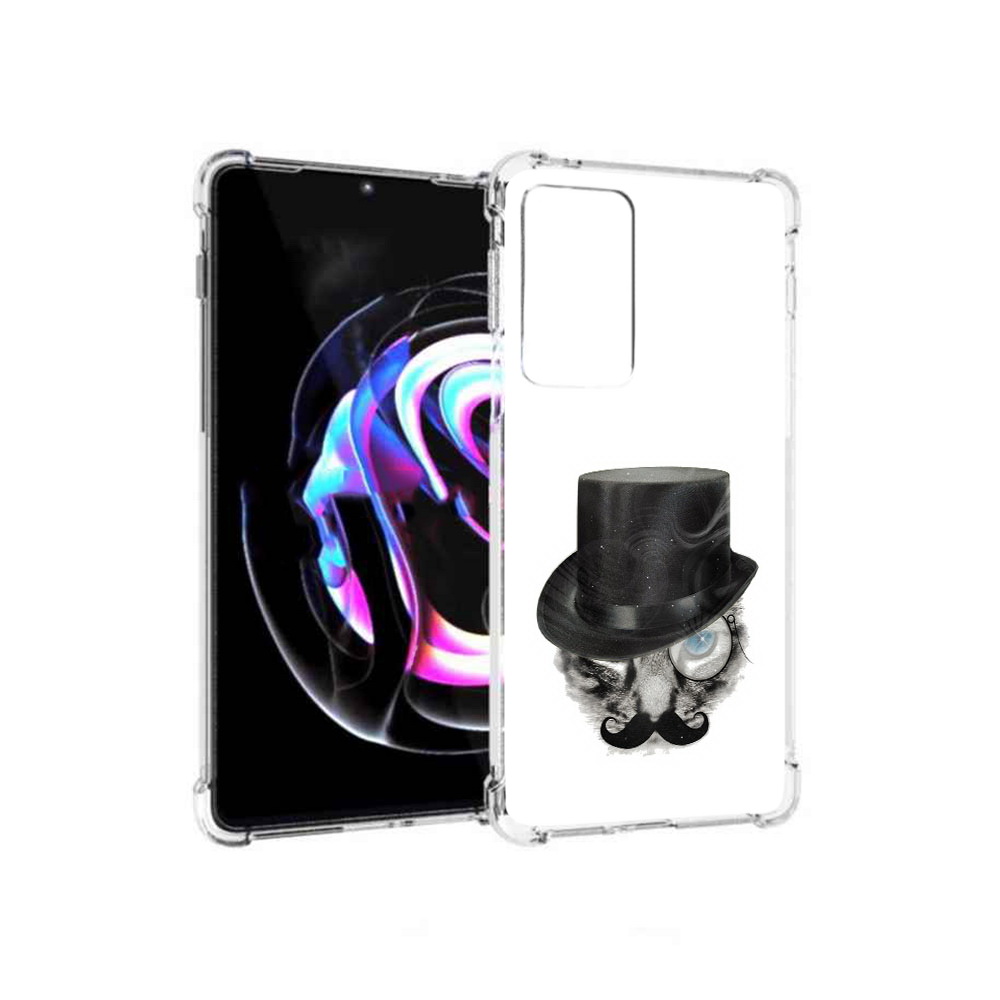 

Чехол MyPads Tocco для Motorola Moto Edge 20 Pro интелегентный кот (PT227063.364.378), Прозрачный, Tocco