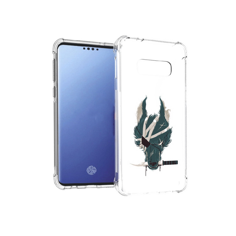 

Чехол MyPads Tocco для Samsung Galaxy S10E волк-разбойник (PT145748.492.271), Прозрачный, Tocco