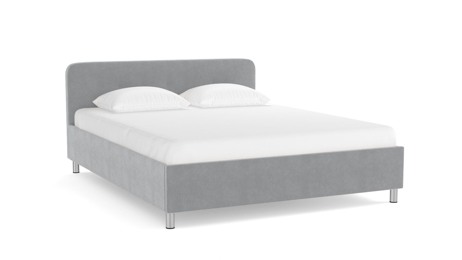 

Кровать Askona Minty Box I Sky Velvet 08 160х200, Серый