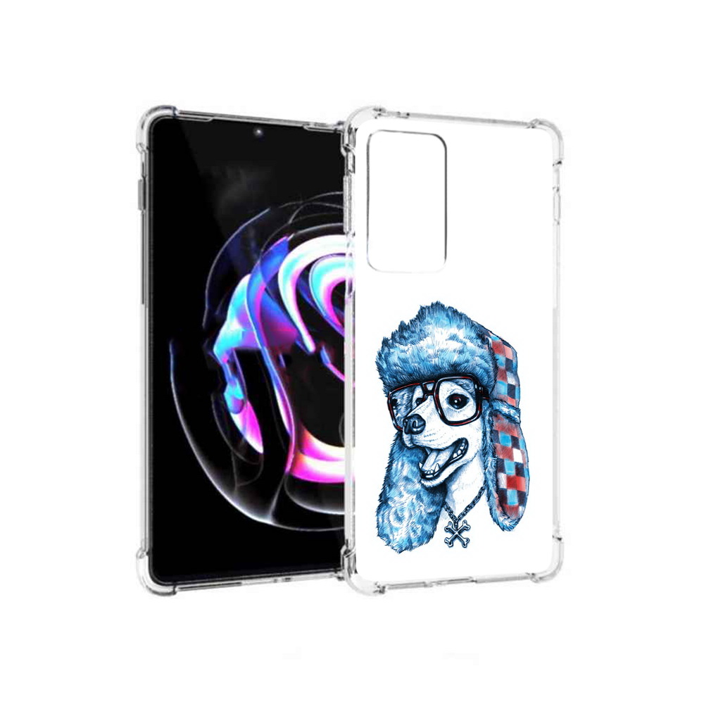 

Чехол MyPads Tocco для Motorola Moto Edge 20 Pro зимний пес (PT227063.364.362), Прозрачный, Tocco