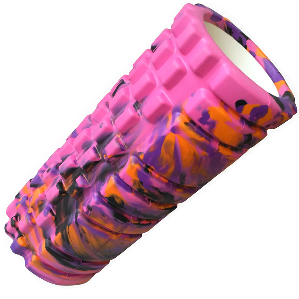 

Ролик для йоги и пилатеса Hawk D26059 550 гр, 33x14 см, розовый/фиолетовый/оранжевый