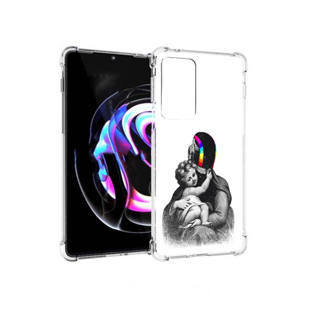 

Чехол MyPads Tocco для Motorola Moto Edge 20 Pro защитник в шлеме (PT227063.364.350), Прозрачный, Tocco
