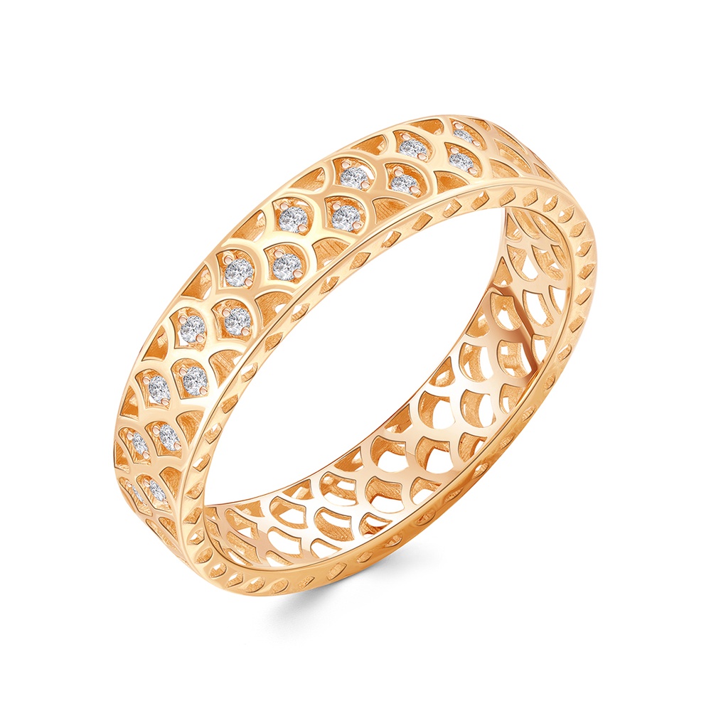 

Кольцо из золота р.  585Gold 301012713, фианит, 301012713