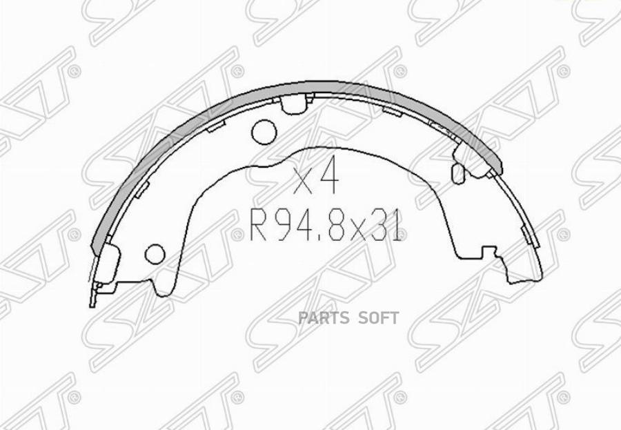 

Колодки тормозные зад KIA SORENTO 06-/HYUNDAI SANTA FE 06-