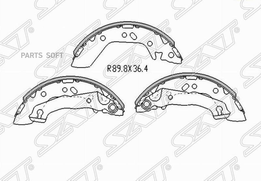 

Колодки Тормозные Зад Hyundai Accent 99-/ Accent/Verna 00-05 1Шт SAT ST5830525A00