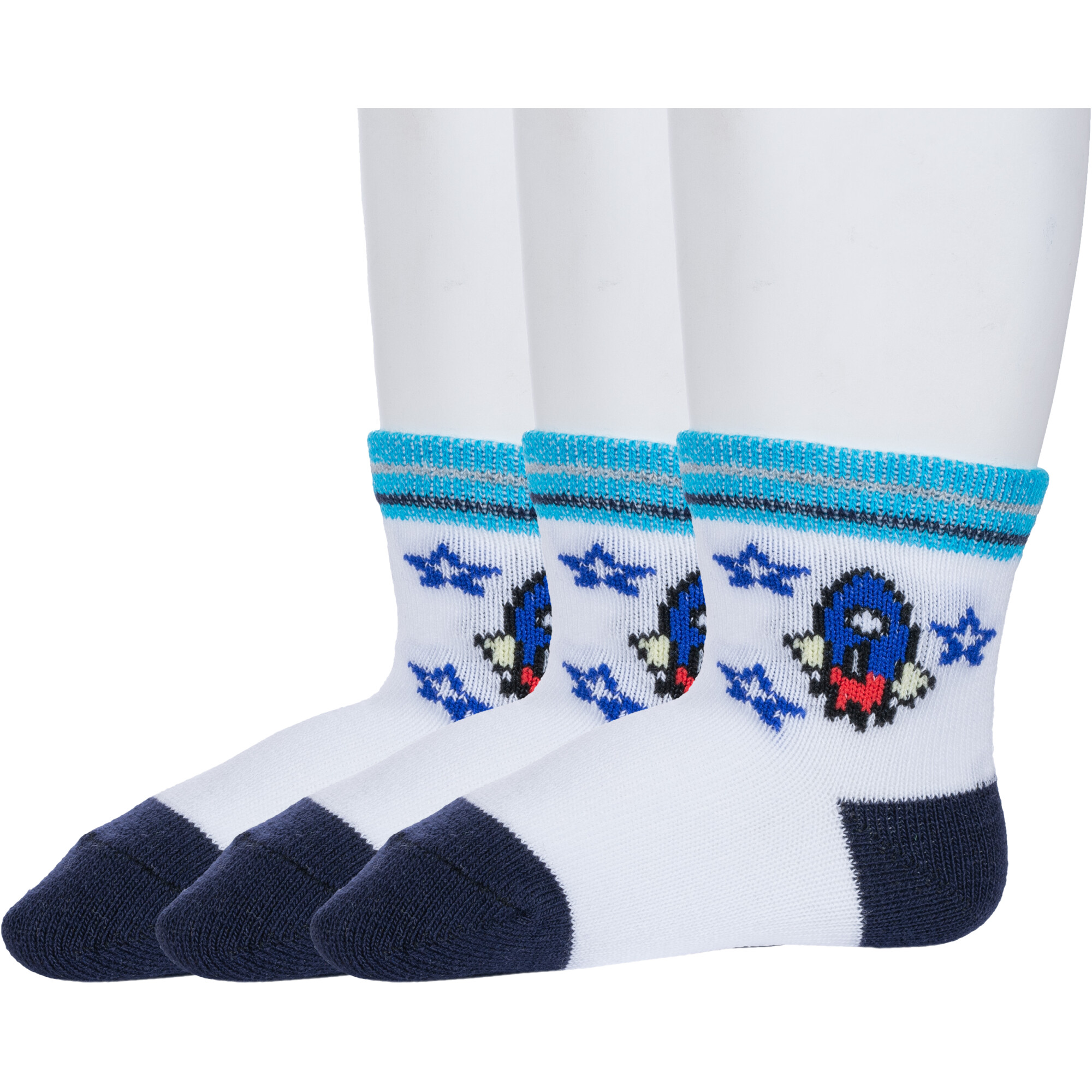 Носки детские Борисоглебский трикотаж 3-8СМ1005/1, белые, 8
