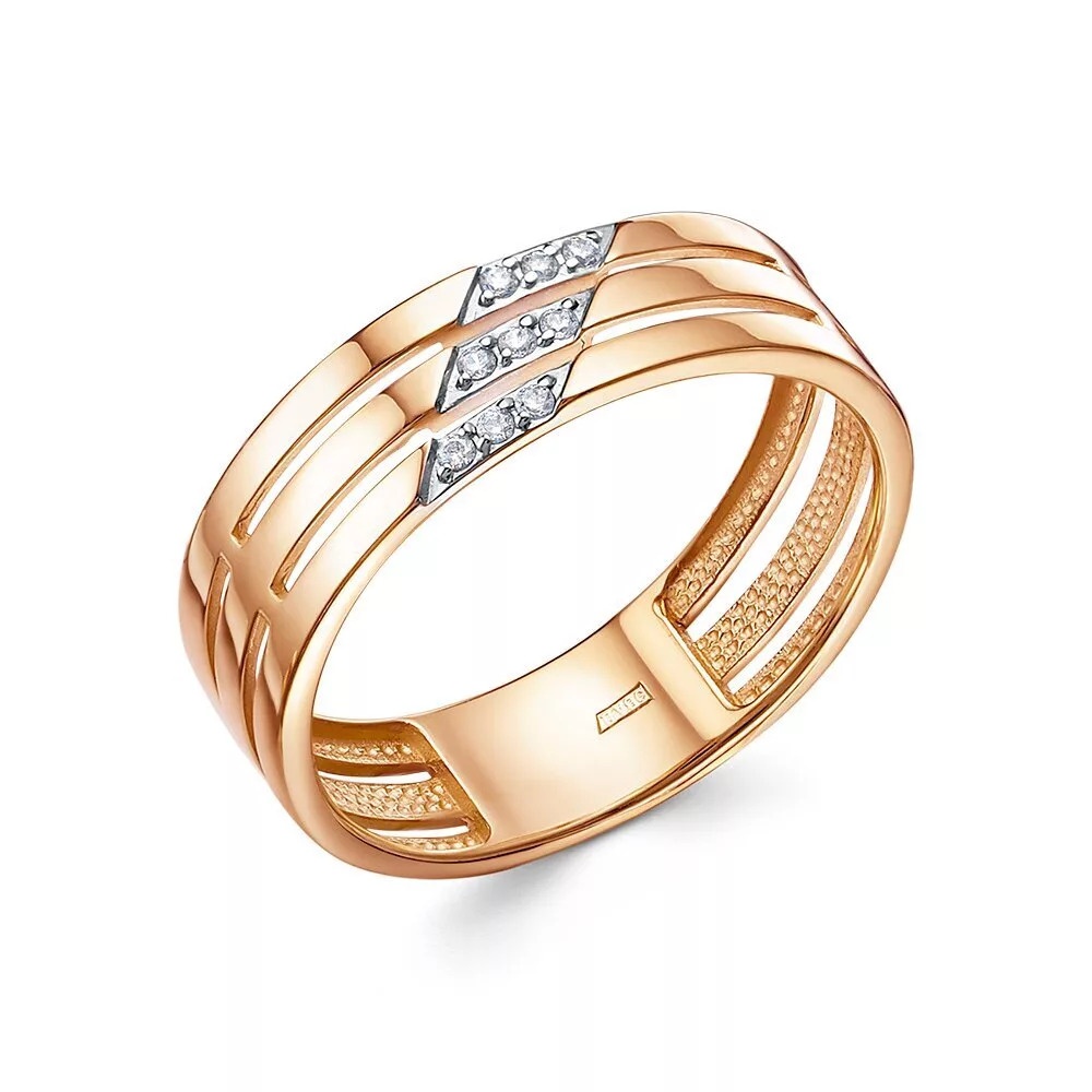 

Кольцо из золота р. , 585Gold 301012582, фианит, 301012582