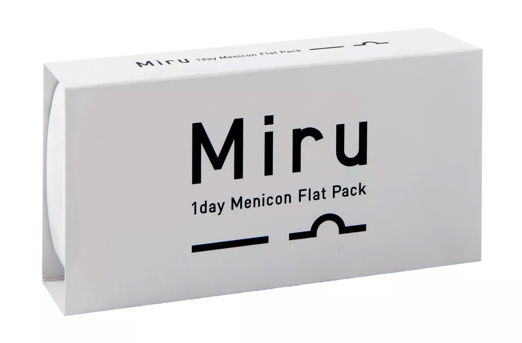 Контактные линзы Miru 1day Flat Pack 30 линз +2,25 R 8,6