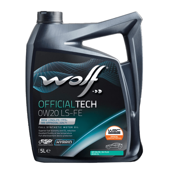 

Wolf Oil 8339479 Моторное масло Officialtech 0W20 Ls-Fe 5L