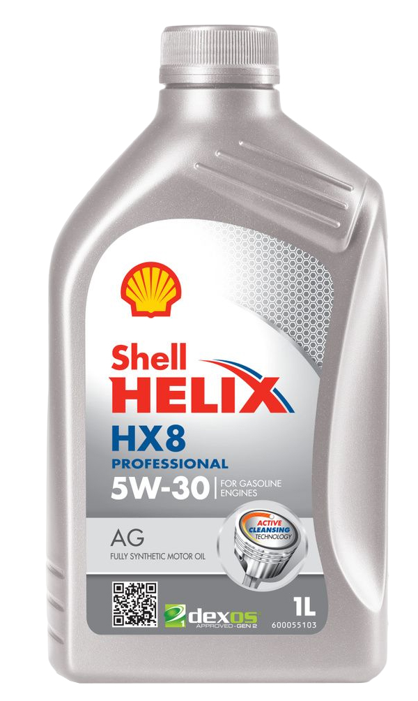 фото Shell 550054287 моторное масло синтетическое shell helix hx8 professional ag 5w-30 (1л)